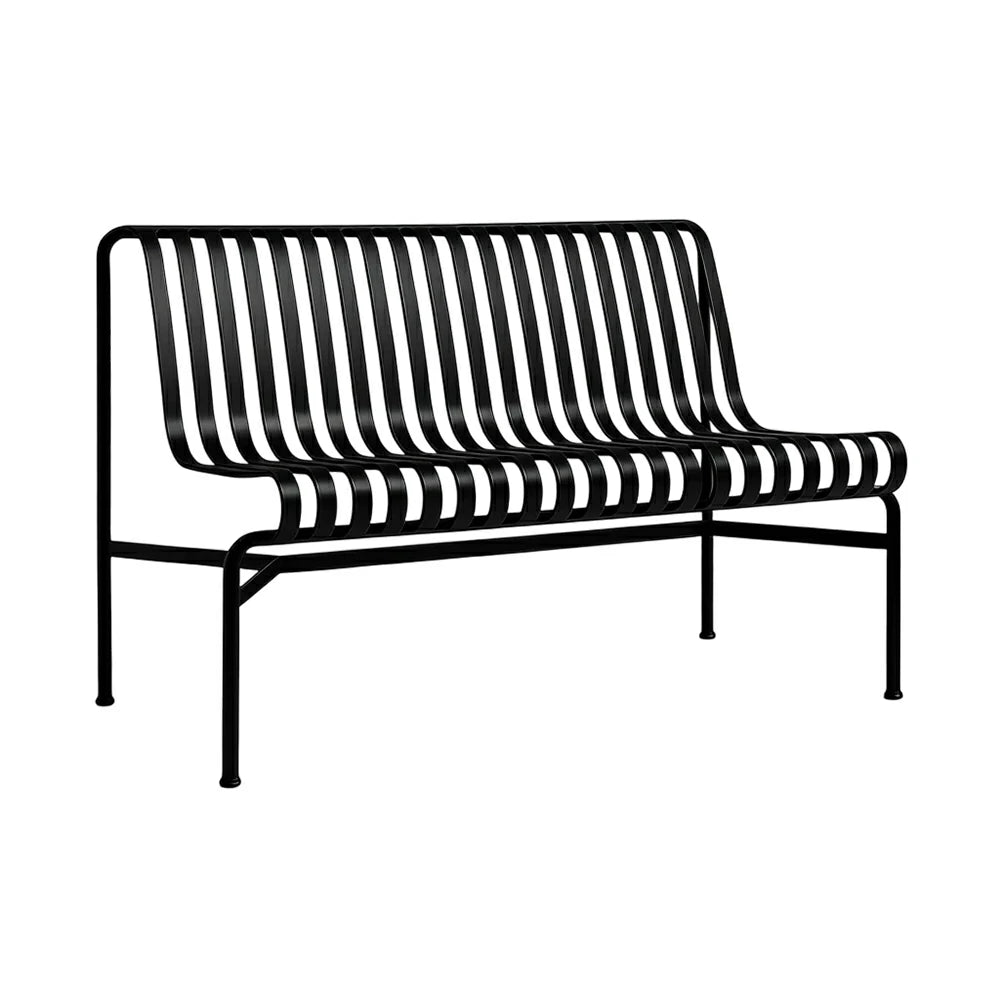 SOLARA Outdoor Metal Furniture Collection - Dining Table, Dining Chair & Lounger, Heavy-Duty Steel Frame, Weather-Resistant Finish - Black