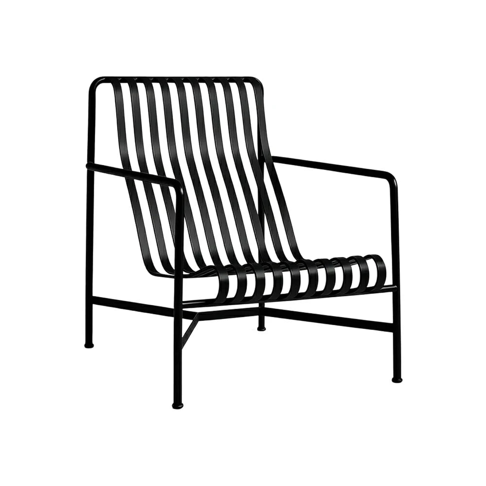 SOLARA Outdoor Metal Furniture Collection - Dining Table, Dining Chair & Lounger, Heavy-Duty Steel Frame, Weather-Resistant Finish - Black