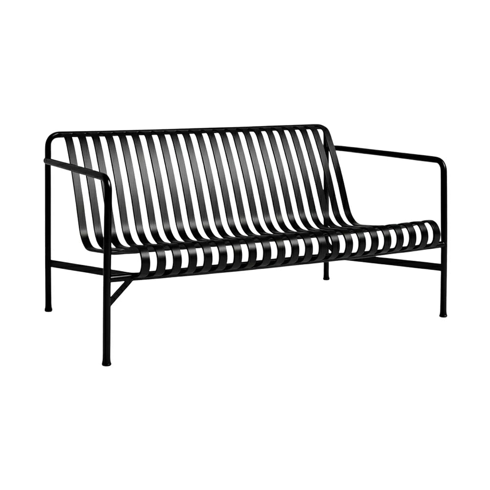 SOLARA Outdoor Metal Furniture Collection - Dining Table, Dining Chair & Lounger, Heavy-Duty Steel Frame, Weather-Resistant Finish - Black