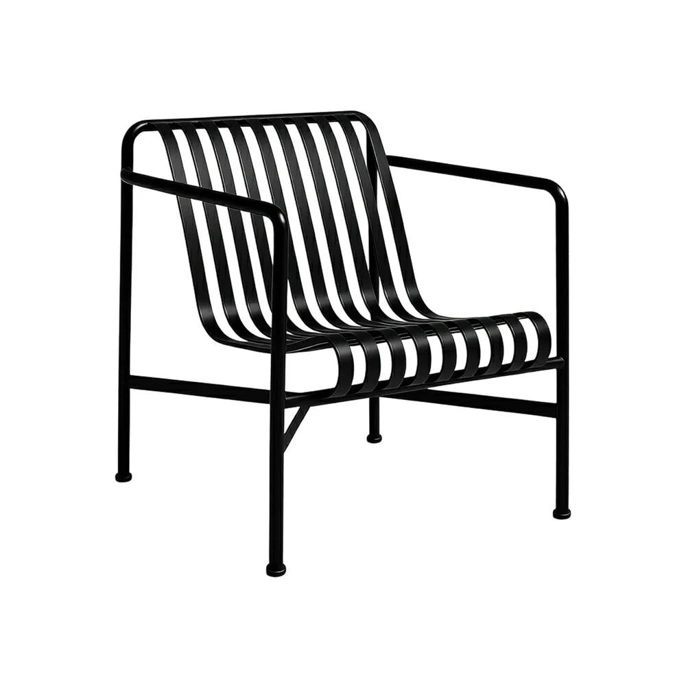 SOLARA Outdoor Metal Furniture Collection - Dining Table, Dining Chair & Lounger, Heavy-Duty Steel Frame, Weather-Resistant Finish - Black