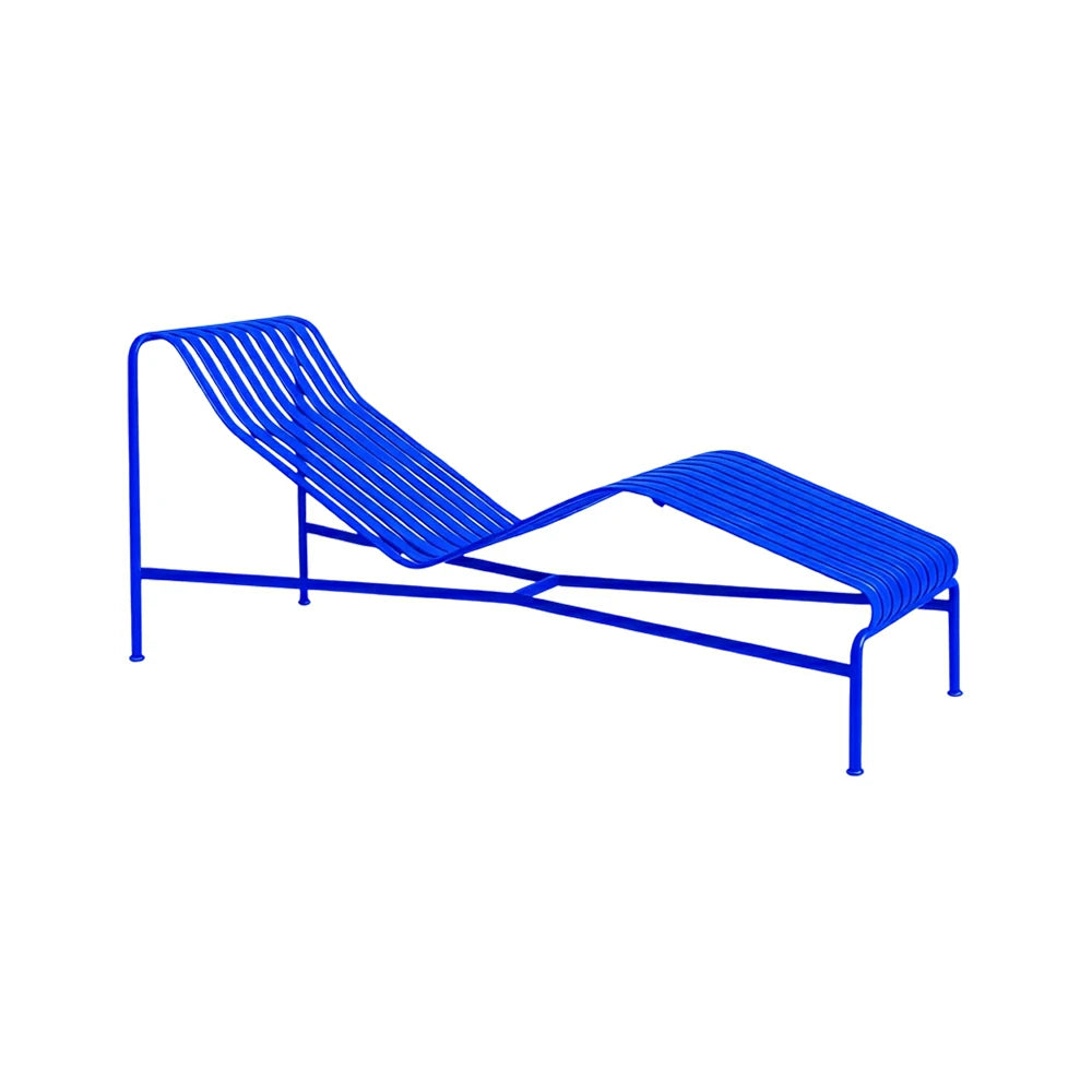 SOLARA Outdoor Metal Furniture Collection - Dining Table, Dining Chair & Lounger, Heavy-Duty Steel Frame, Weather-Resistant Finish - Blue