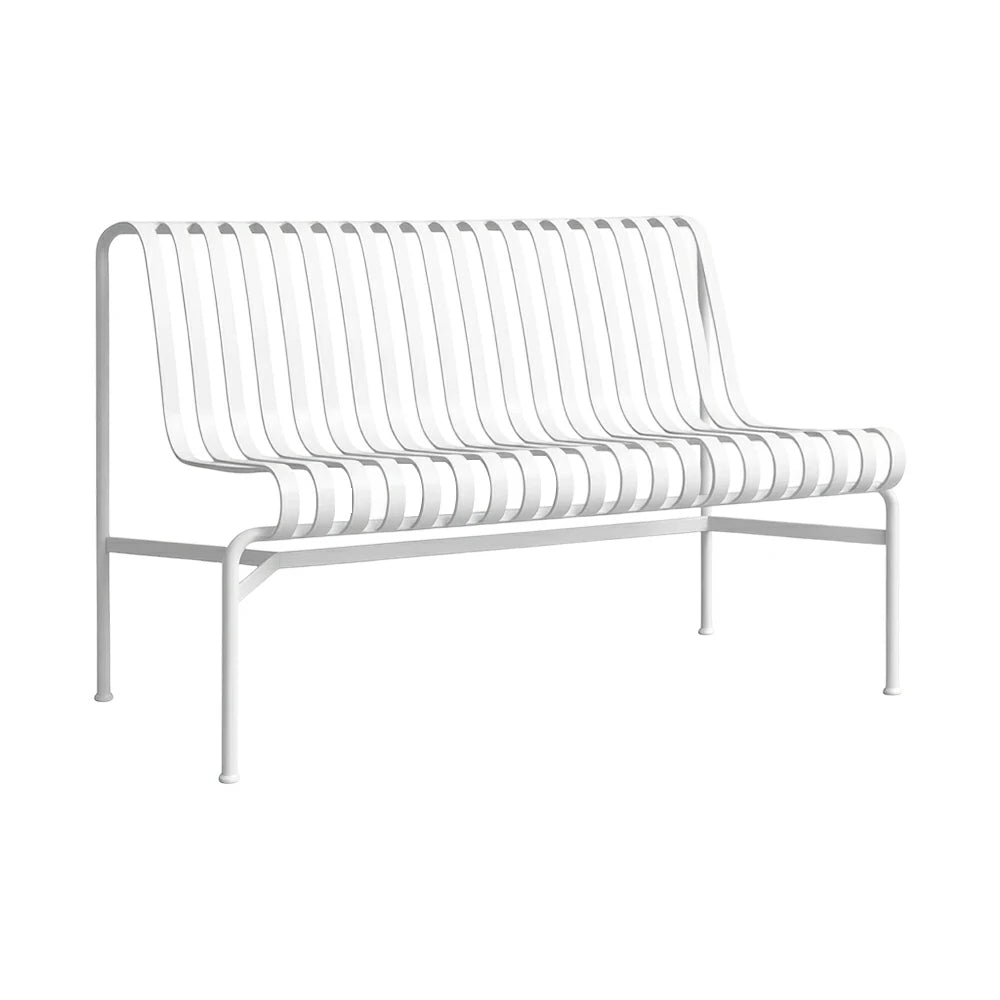 SOLARA Outdoor Metal Furniture Collection - Dining Table, Dining Chair & Lounger, Heavy-Duty Steel Frame, Weather-Resistant Finish - White