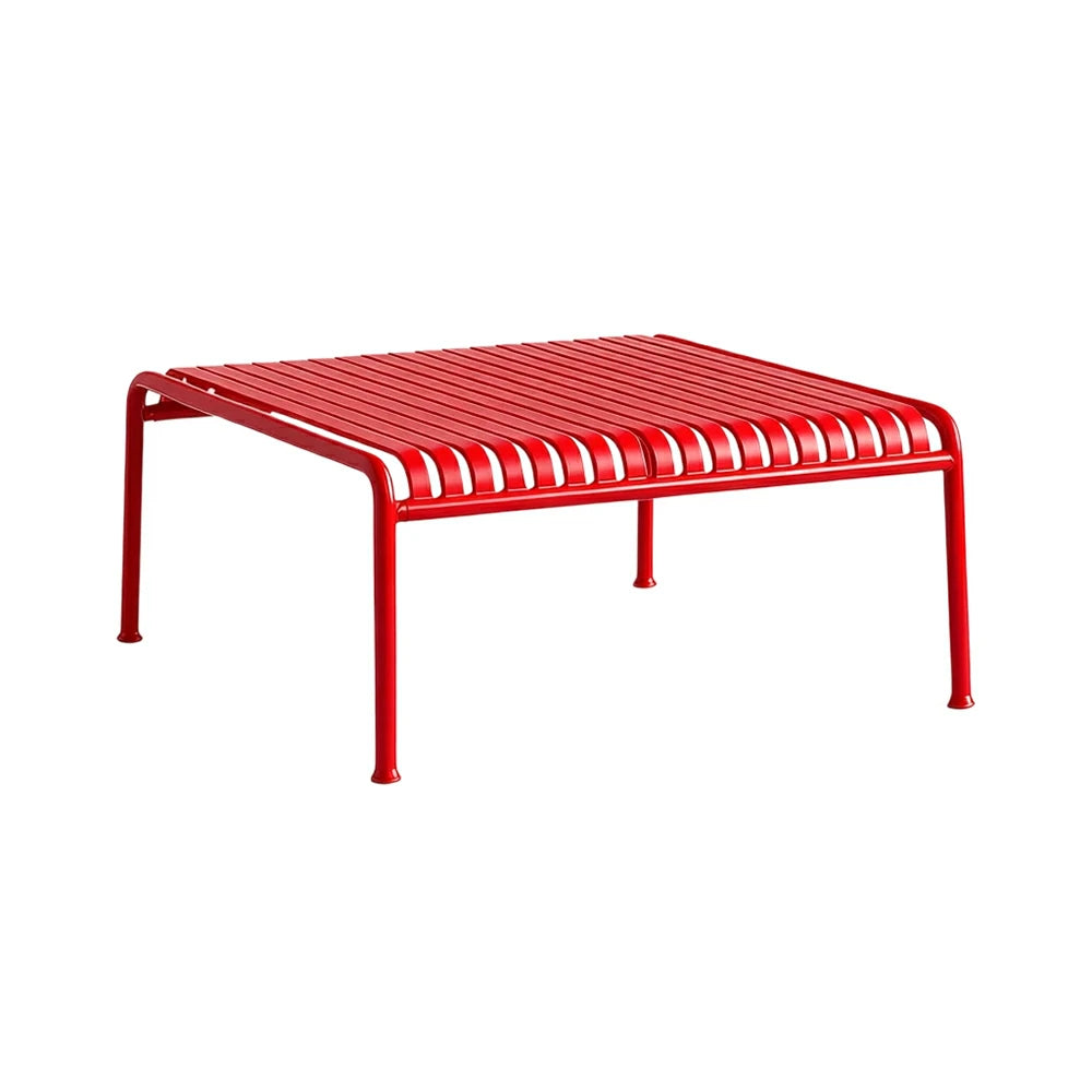 SOLARA Outdoor Metal Furniture Collection - Dining Table, Dining Chair & Lounger, Heavy-Duty Steel Frame, Weather-Resistant Finish - Red