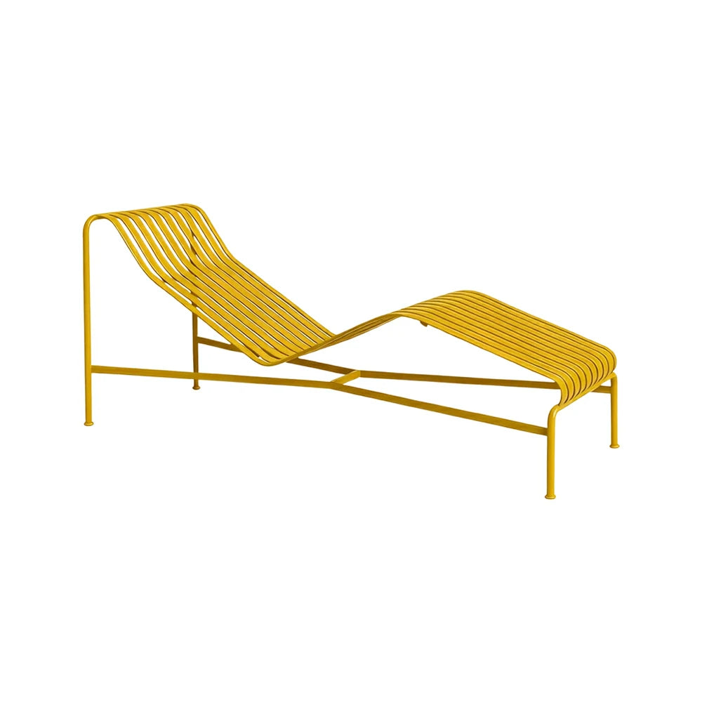 SOLARA Outdoor Metal Furniture Collection - Dining Table, Dining Chair & Lounger, Heavy-Duty Steel Frame, Weather-Resistant Finish - Yellow