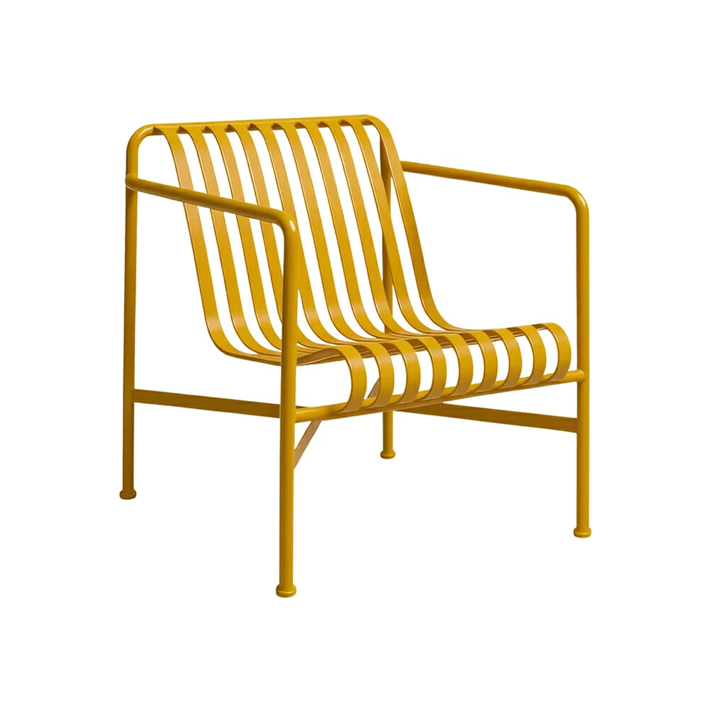 SOLARA Outdoor Metal Furniture Collection - Dining Table, Dining Chair & Lounger, Heavy-Duty Steel Frame, Weather-Resistant Finish - Yellow