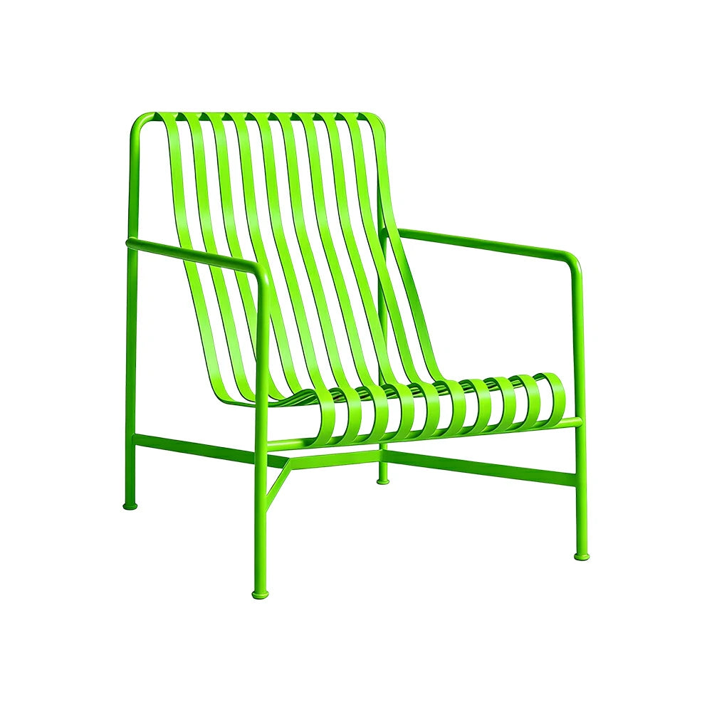SOLARA Outdoor Metal Furniture Collection - Dining Table, Dining Chair & Lounger, Heavy-Duty Steel Frame, Weather-Resistant Finish - Light Green