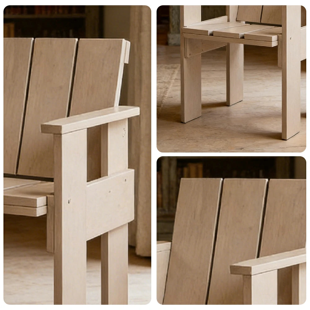 SOLARA Outdoor Dining Chair Heavy-Duty Frame Water-Based Coating Easy Assembly Patio Seating - Grey