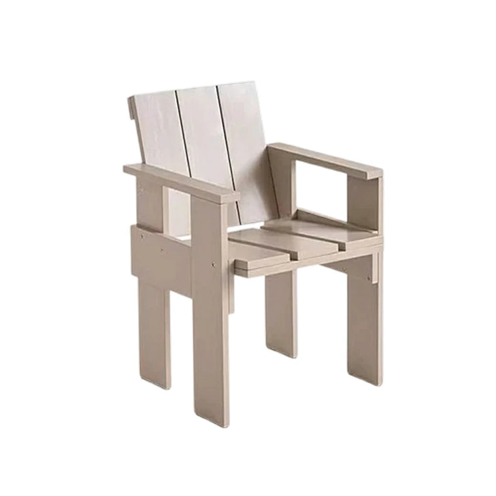 SOLARA Outdoor Dining Chair Heavy-Duty Frame Water-Based Coating Easy Assembly Patio Seating - Grey