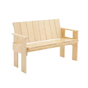 SOLARA Outdoor Long Dining Chair Heavy-Duty Frame Water-Based Coating Easy Assembly Patio Seating - Wood