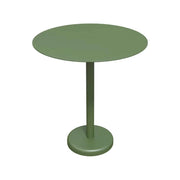 SOLARA 60/80cm Outdoor Round Table - Weather Resistant Patio Table with Heavy Duty Iron Frame, Rust Resistant Coating - Green