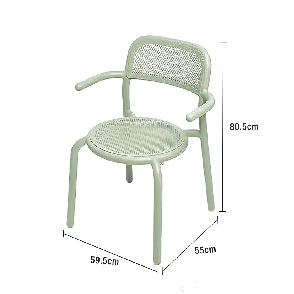 SOLARA Outdoor Aluminum Alloy Furniture Set with Durable Table, Chair & Sofa - Green