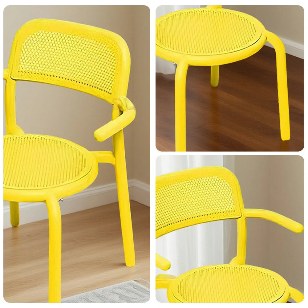 SOLARA Outdoor Aluminum Alloy Furniture Set - Durable Rust-Resistant Table, Chair & Sofa - Yellow