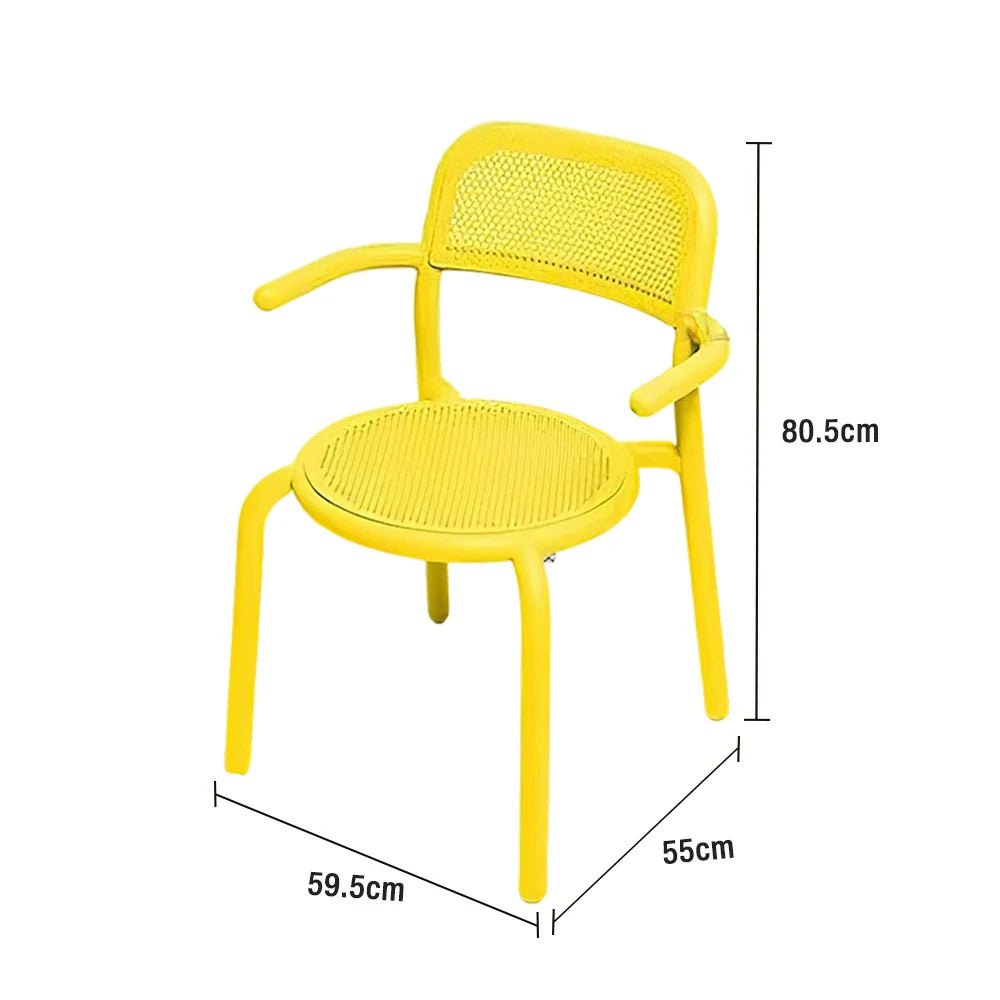 SOLARA Outdoor Aluminum Alloy Furniture Set - Durable Rust-Resistant Table, Chair & Sofa - Yellow