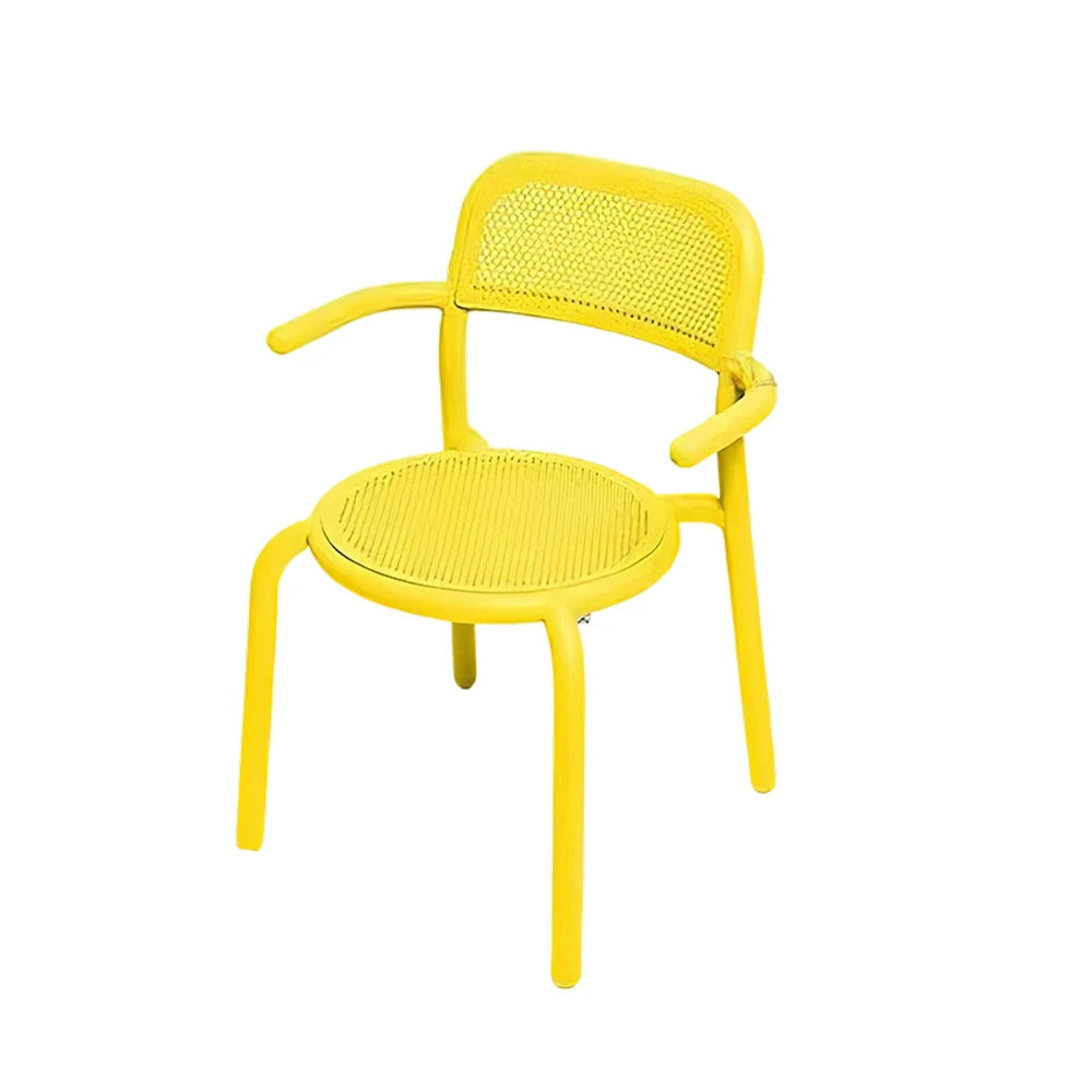 SOLARA Outdoor Aluminum Alloy Furniture Set - Durable Rust-Resistant Table, Chair & Sofa - Yellow