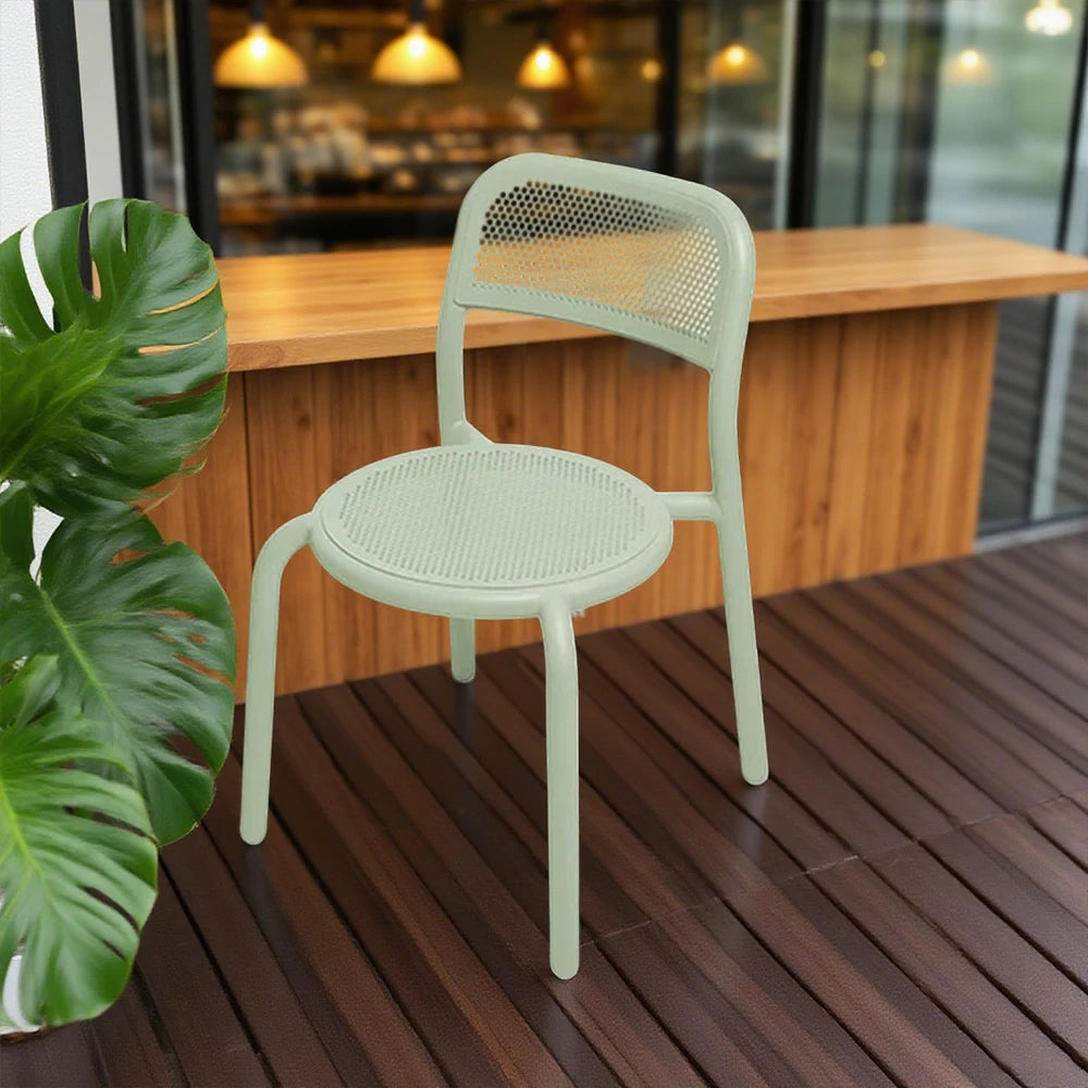 SOLARA Outdoor Aluminum Alloy Furniture Set with Durable Table, Chair & Sofa - Green