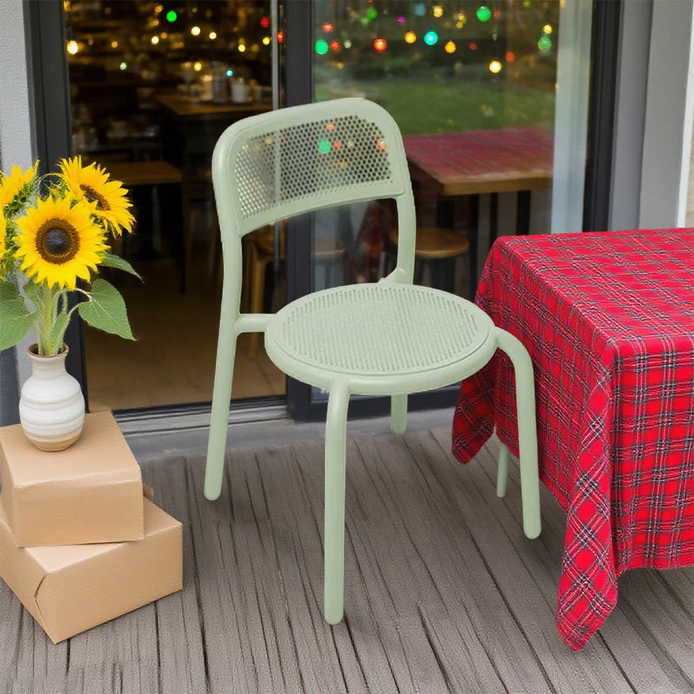 SOLARA Outdoor Aluminum Alloy Furniture Set with Durable Table, Chair & Sofa - Green