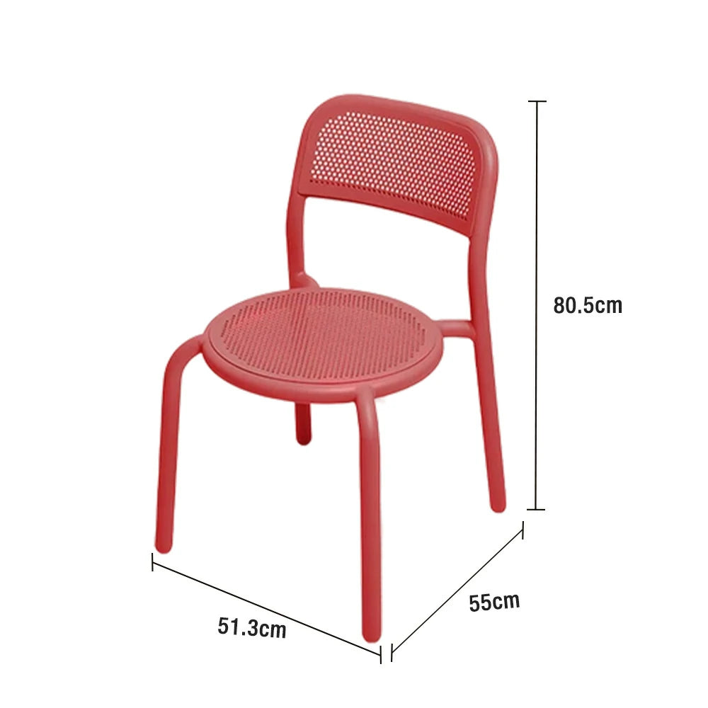 SOLARA Outdoor Aluminum Alloy Furniture Set with Durable Table, Chair & Sofa - Red