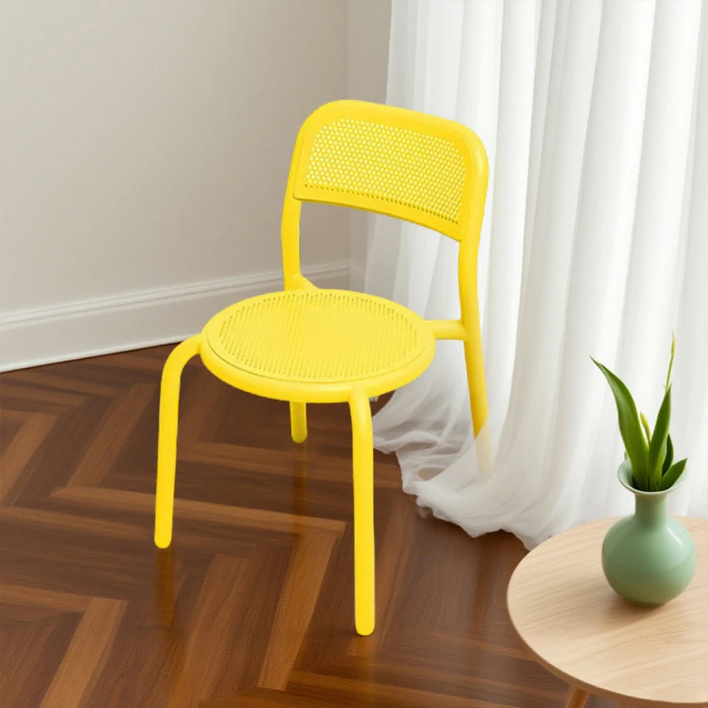 SOLARA Outdoor Aluminum Alloy Furniture Set - Durable Rust-Resistant Table, Chair & Sofa - Yellow