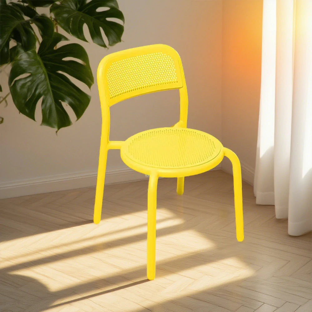 SOLARA Outdoor Aluminum Alloy Furniture Set - Durable Rust-Resistant Table, Chair & Sofa - Yellow