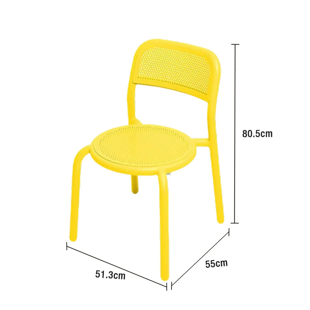 SOLARA Outdoor Aluminum Alloy Furniture Set - Durable Rust-Resistant Table, Chair & Sofa - Yellow