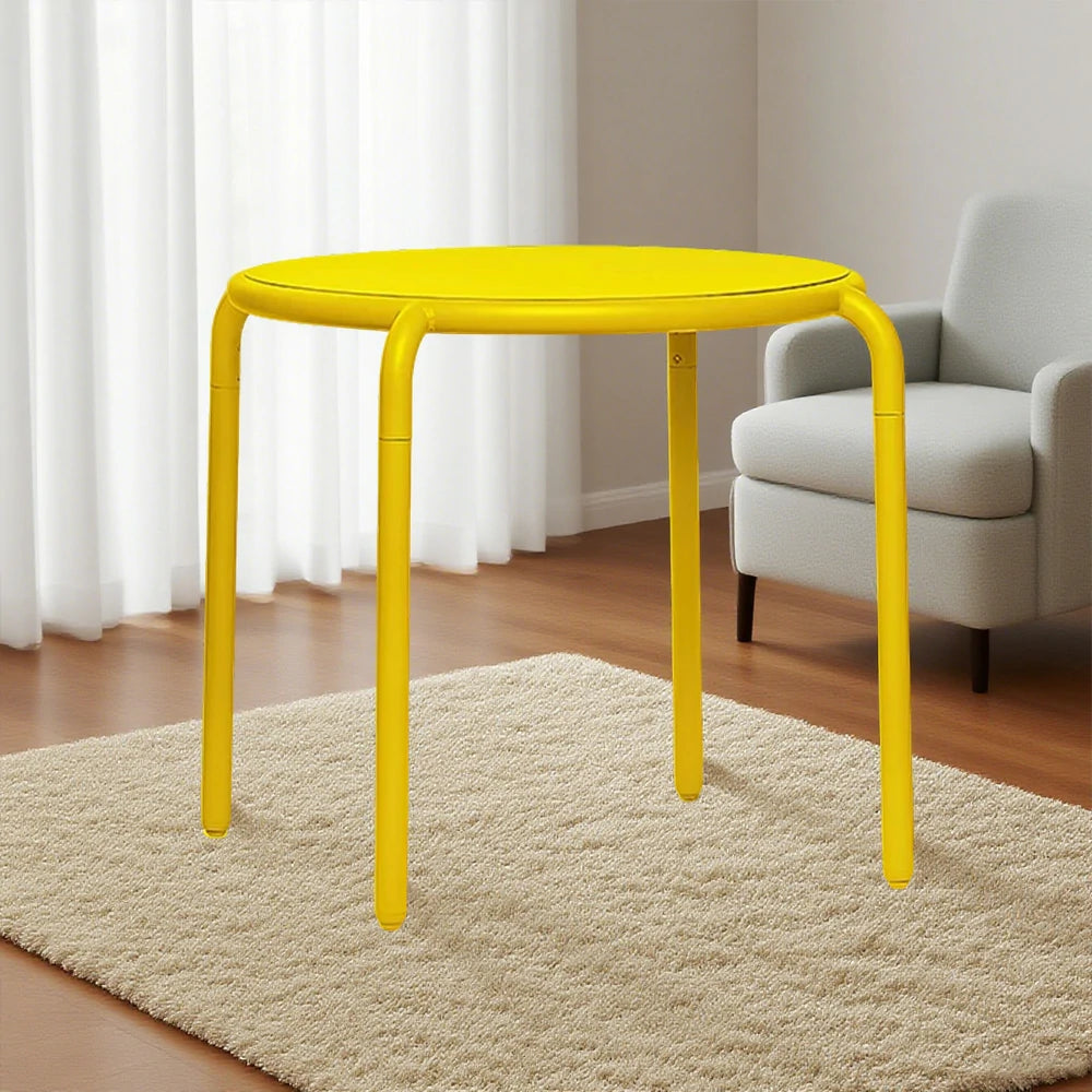 SOLARA Outdoor Aluminum Alloy Furniture Set - Durable Rust-Resistant Table, Chair & Sofa - Yellow