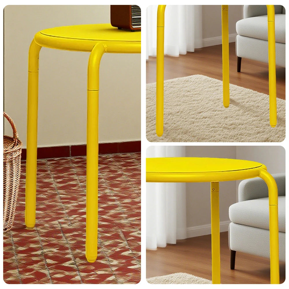 SOLARA Outdoor Aluminum Alloy Furniture Set - Durable Rust-Resistant Table, Chair & Sofa - Yellow