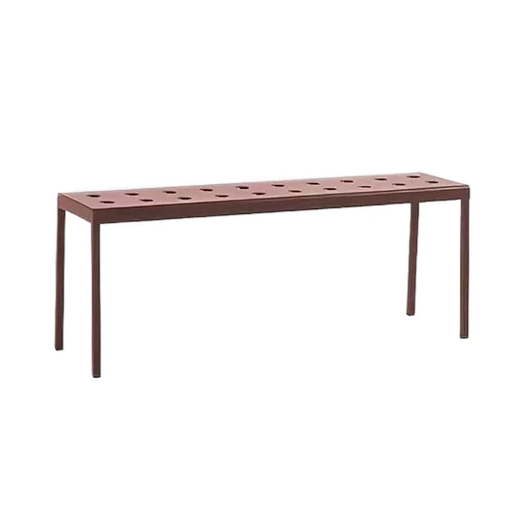 SOLARA Outdoor Aluminum Furniture Set - Weather-Resistant Table, Bench, Chair & Sofa - Red