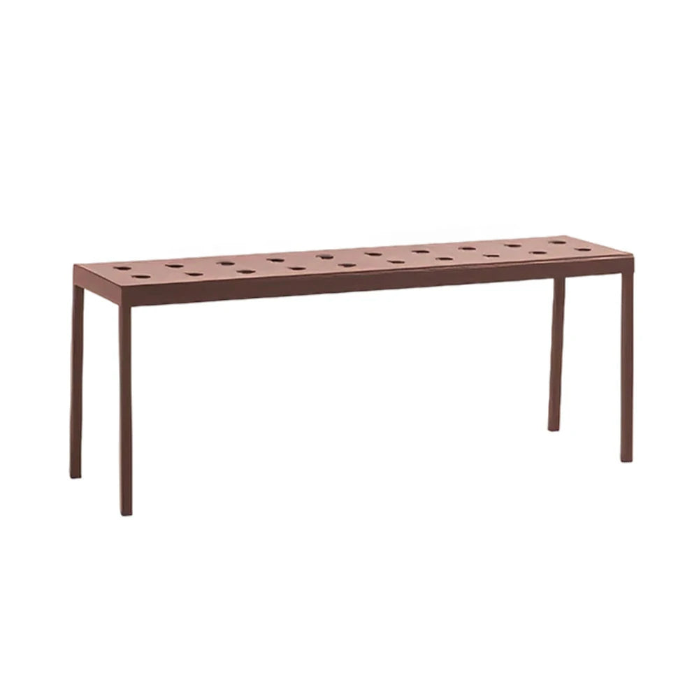 SOLARA Outdoor Aluminum Furniture Set - Weather-Resistant Table, Bench, Chair & Sofa - Red