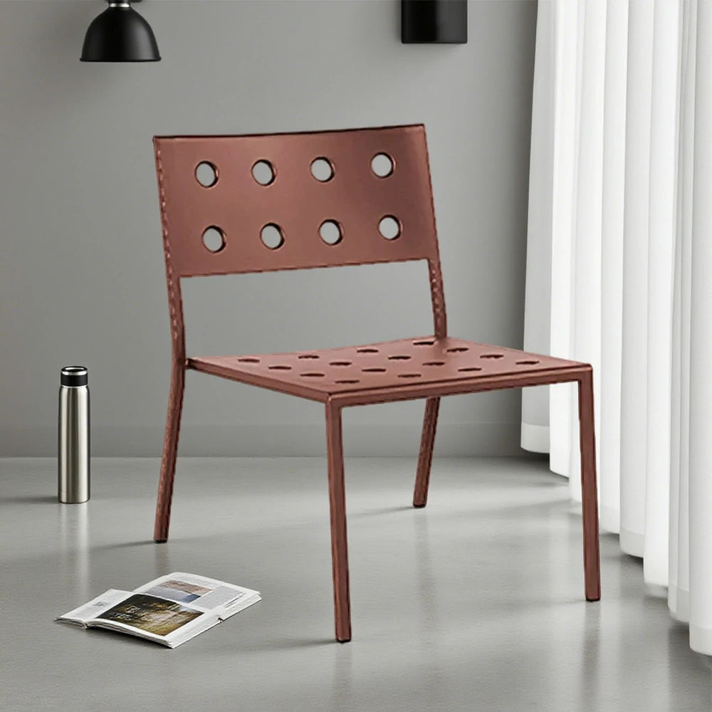 SOLARA Outdoor Aluminum Furniture Set - Weather-Resistant Table, Bench, Chair & Sofa - Red