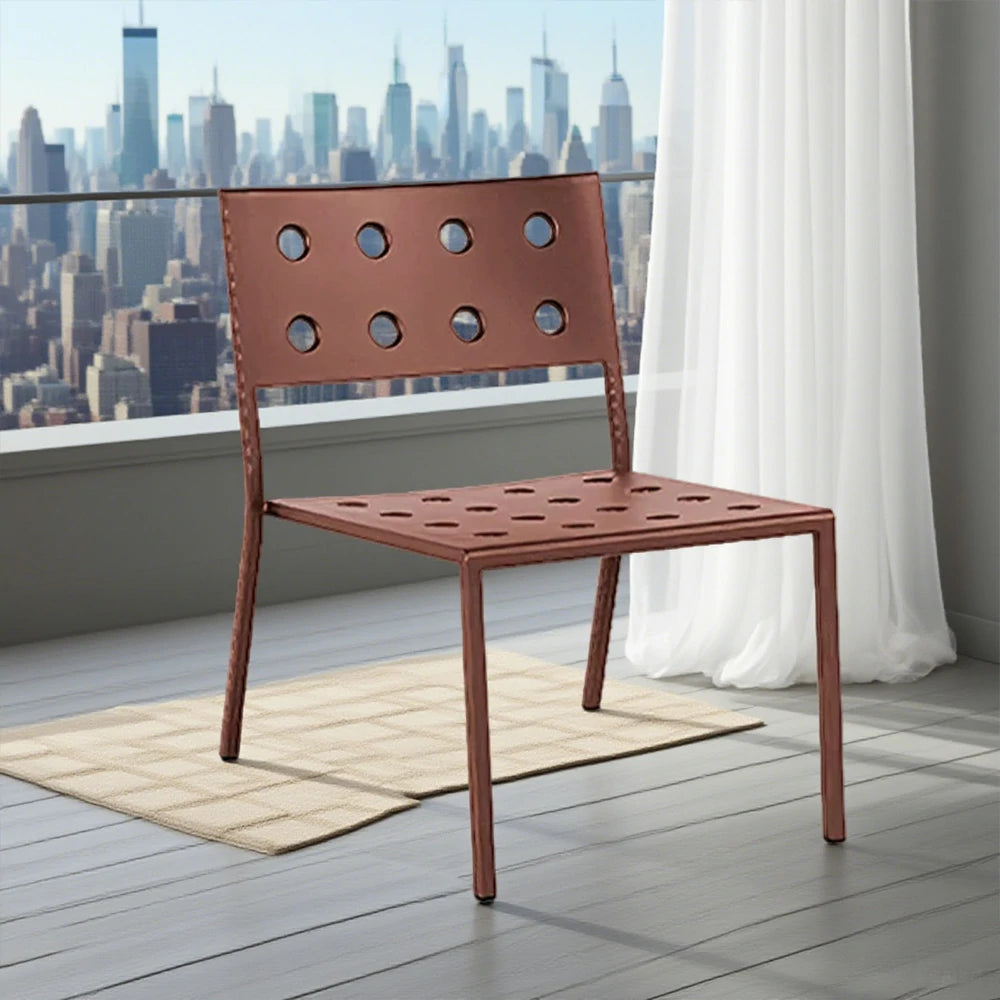 SOLARA Outdoor Aluminum Furniture Set - Weather-Resistant Table, Bench, Chair & Sofa - Red