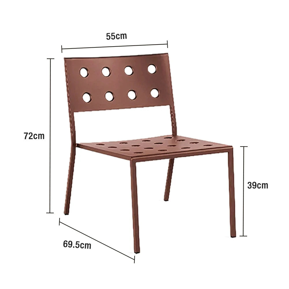 SOLARA Outdoor Aluminum Furniture Set - Weather-Resistant Table, Bench, Chair & Sofa - Red