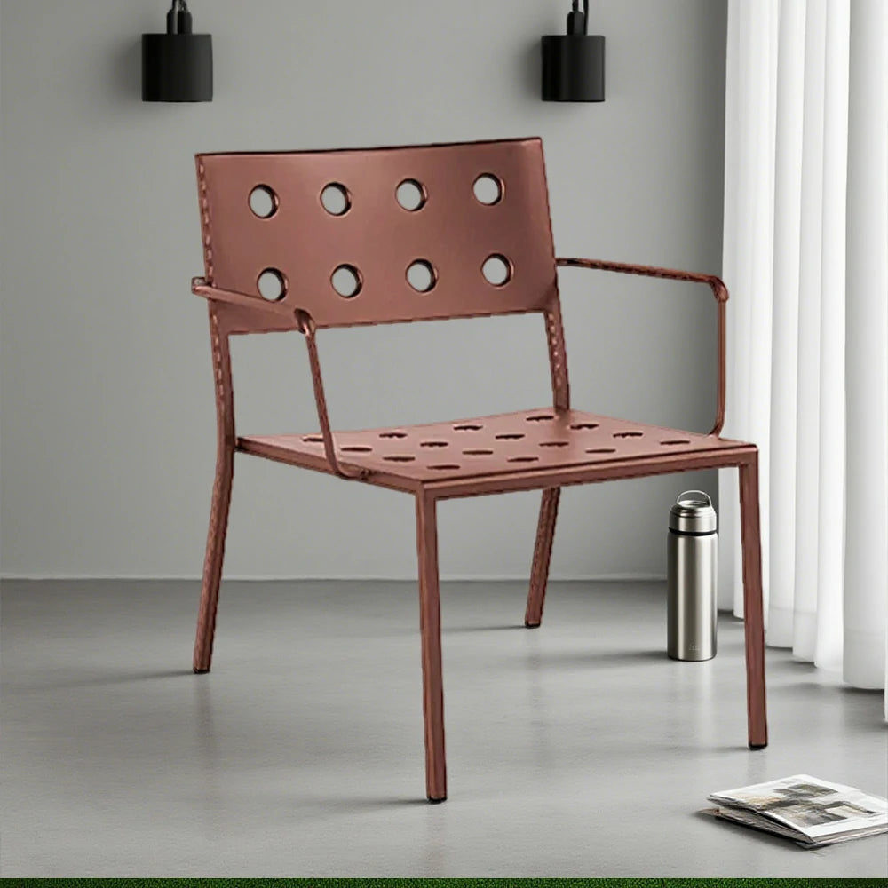 SOLARA Outdoor Aluminum Furniture Set - Weather-Resistant Table, Bench, Chair & Sofa - Red