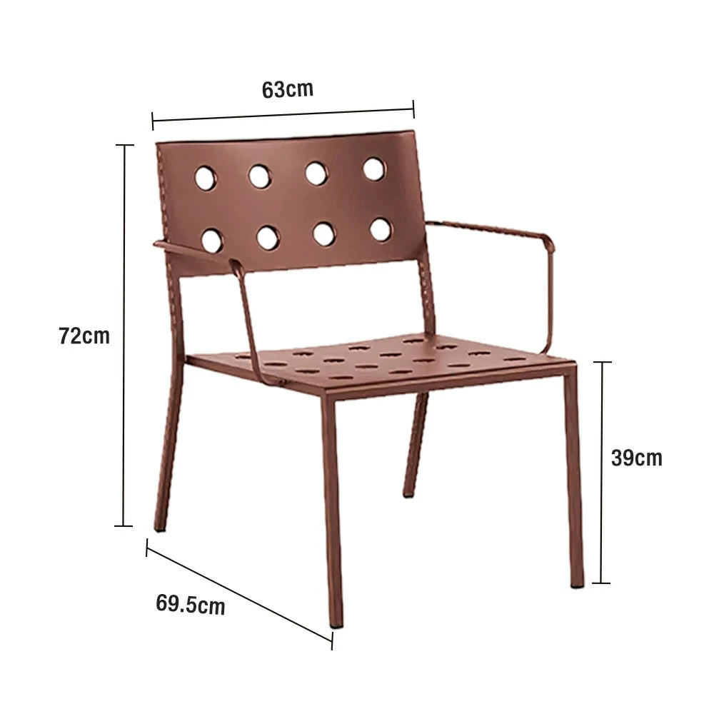 SOLARA Outdoor Aluminum Furniture Set - Weather-Resistant Table, Bench, Chair & Sofa - Red