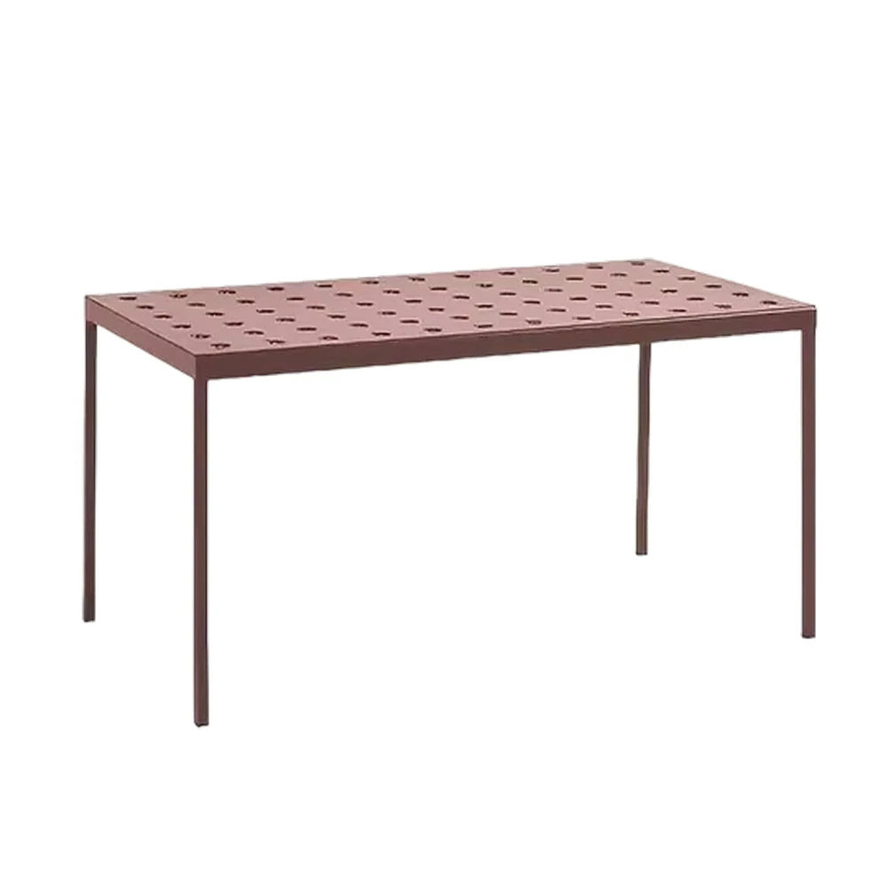 SOLARA Outdoor Aluminum Furniture Set - Weather-Resistant Table, Bench, Chair & Sofa - Red