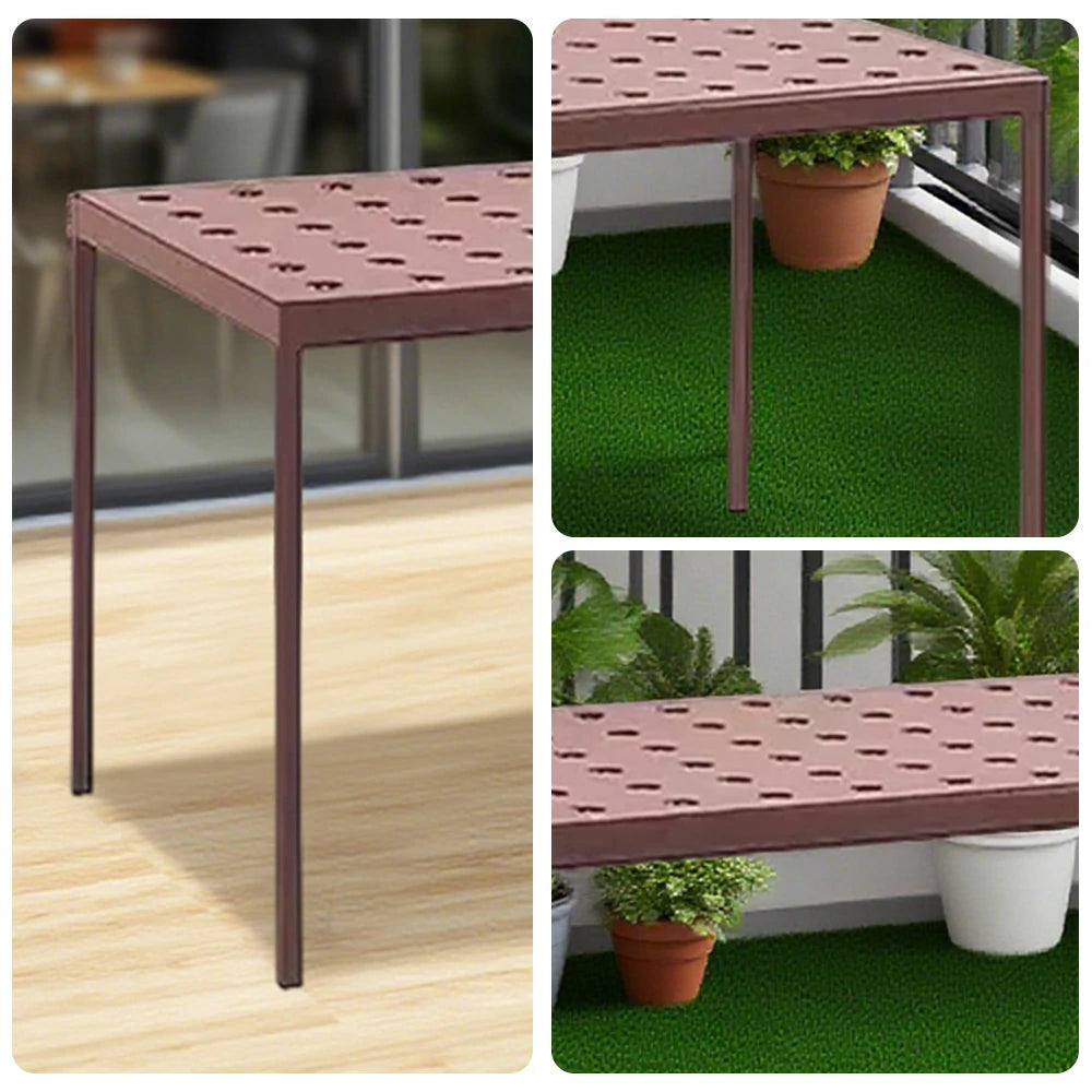 SOLARA Outdoor Aluminum Furniture Set - Weather-Resistant Table, Bench, Chair & Sofa - Red