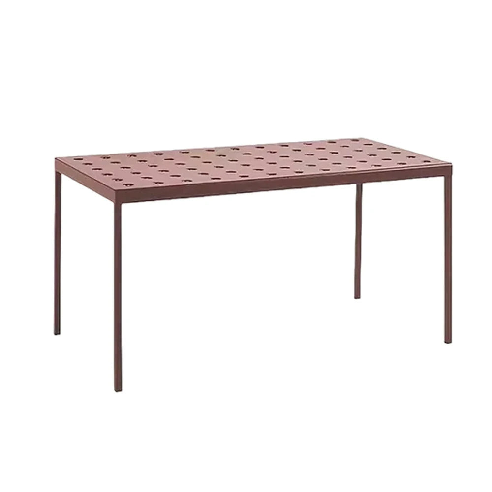 SOLARA Outdoor Aluminum Furniture Set - Weather-Resistant Table, Bench, Chair & Sofa - Red