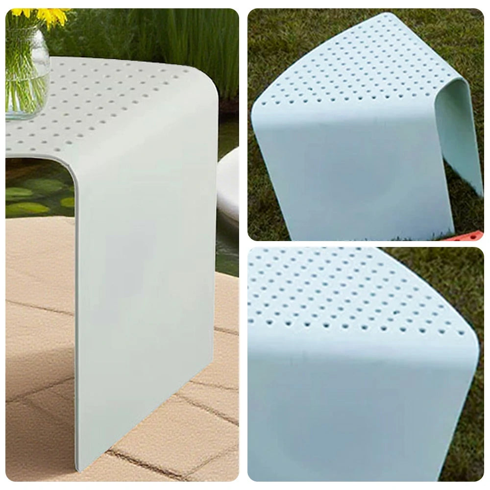 SOLARA Outdoor Aluminum-Magnesium Alloy Chair - Corrosion-Resistant, Heat Dissipation, Portable Design - Blue