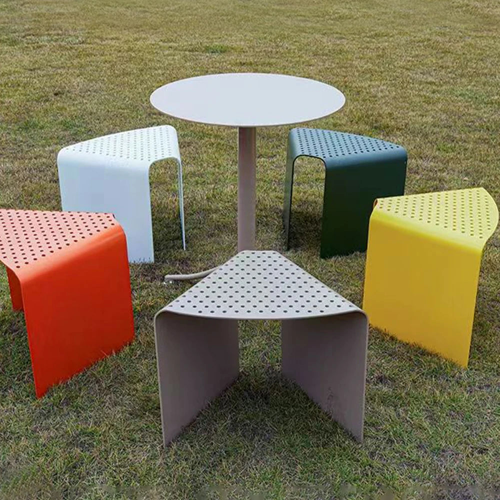 SOLARA Outdoor Aluminum-Magnesium Alloy Chair - Corrosion-Resistant, Durable Design - Khaki