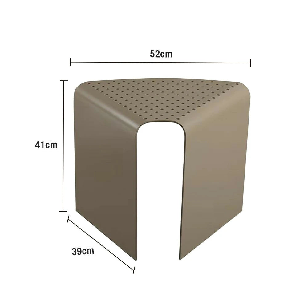 SOLARA Outdoor Aluminum-Magnesium Alloy Chair - Corrosion-Resistant, Durable Design - Khaki