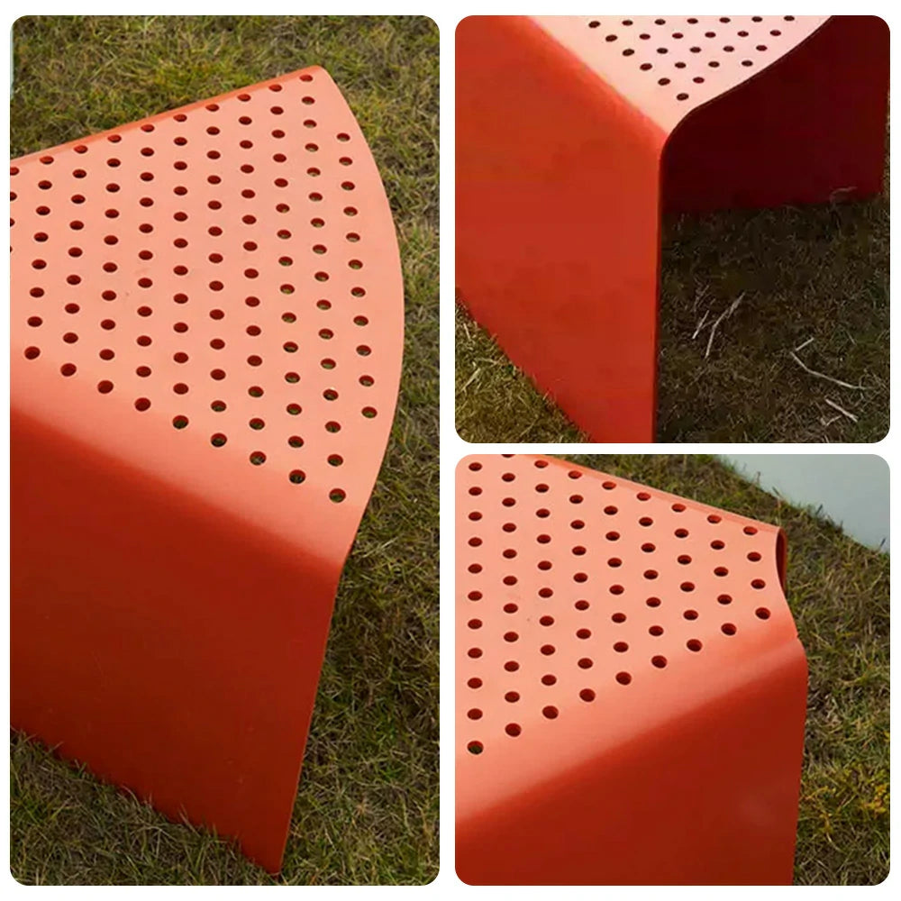 SOLARA Outdoor Aluminum-Magnesium Alloy Chair - Red