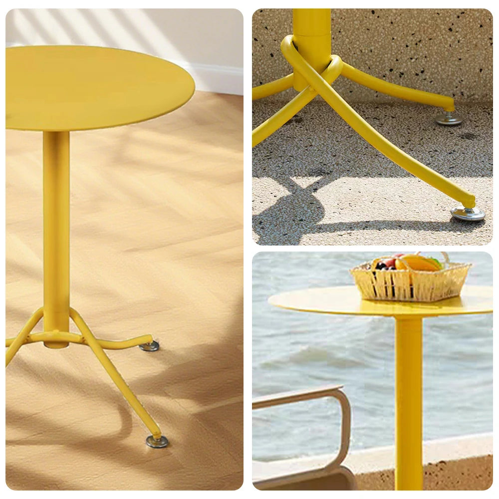 SOLARA Outdoor Aluminum - Magnesium Alloy Table - Yellow