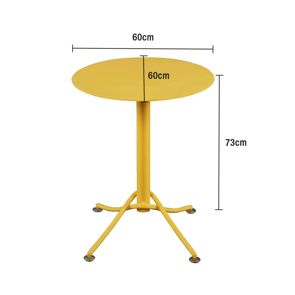 SOLARA Outdoor Aluminum - Magnesium Alloy Table - Yellow