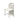 SOLARA Outdoor Chair Sturdy Iron Frame, Rust-Resistant Finish, PU Edge Trim, Safe and Durable Design - White