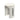 SOLARA Outdoor Table Sturdy Iron Frame, Rust-Resistant Finish, PU Edge Trim, Safe and Durable Design - White