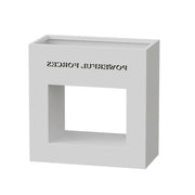 SOLARA Outdoor Planter Box 60/100/150cm Galvanized Steel Body, Rust-Resistant and Durable Design - White