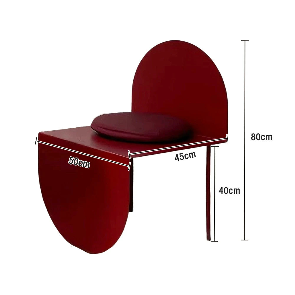 SOLARA Outdoor Aluminum Alloy Durable Rust-Resistant Table and Chairs - Red