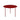 SOLARA Outdoor Aluminum Alloy Durable Rust-Resistant Table and Chairs - Red