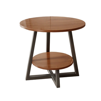 SOLARA Side Table, Golden Frame with Walnut Marble Top, Luxury Modern Design