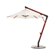 SOLARA Outdoor Patio Umbrella - 250/300cm Round Canopy Model Standard Version with Reinforced 8-Rib Design, Adjustable Cantilever Arm, Sunshade & Rain Protection - Beige