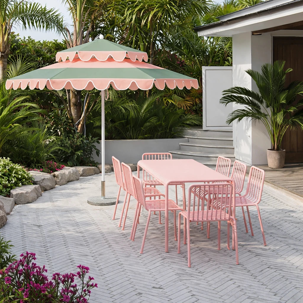 SOLARA Outdoor Iron Table/Bench/Chair/Sofa/Bar Stool - Pink